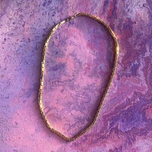 Vintage Monet Square Box Style Chain Necklace